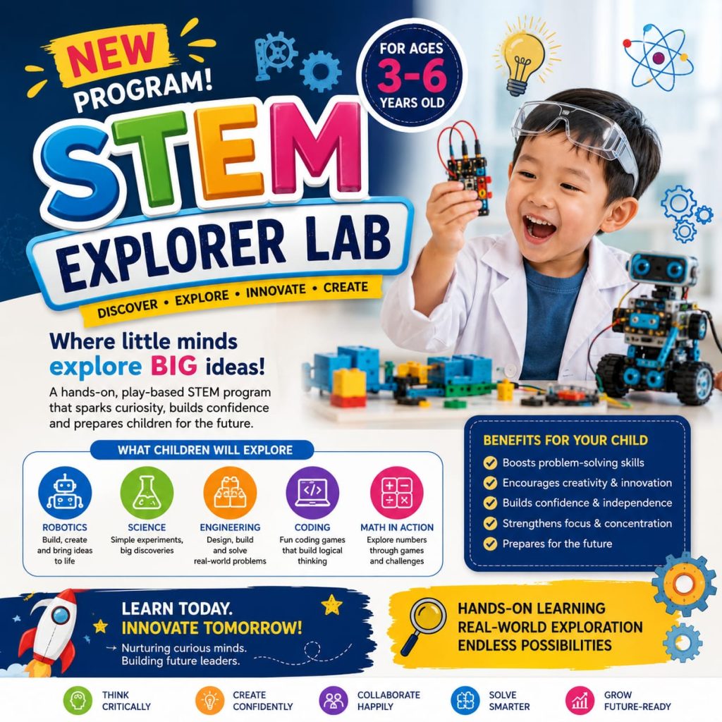 STEM Explorer Lab karisma kindergarten,2026/2027